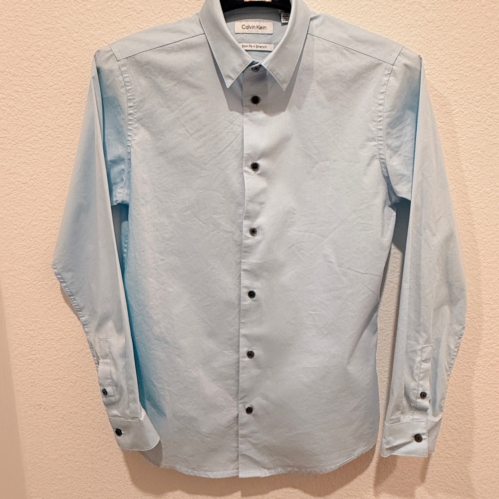 Calvin Klein Sky Blue Men's Dress Shirt